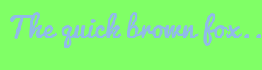 Image with Font Color 91BAE8 and Background Color 80FF66
